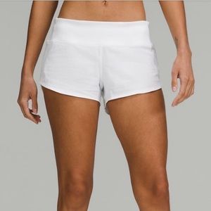Lululemon low rise white speeds up size 6